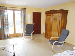 Le séjour du gîte à louer Mélèze